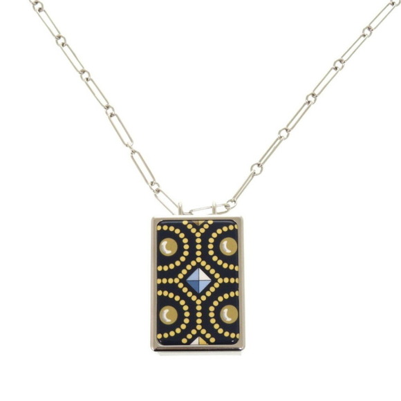 HERMES Navy Necklace - Picture 1 of 7